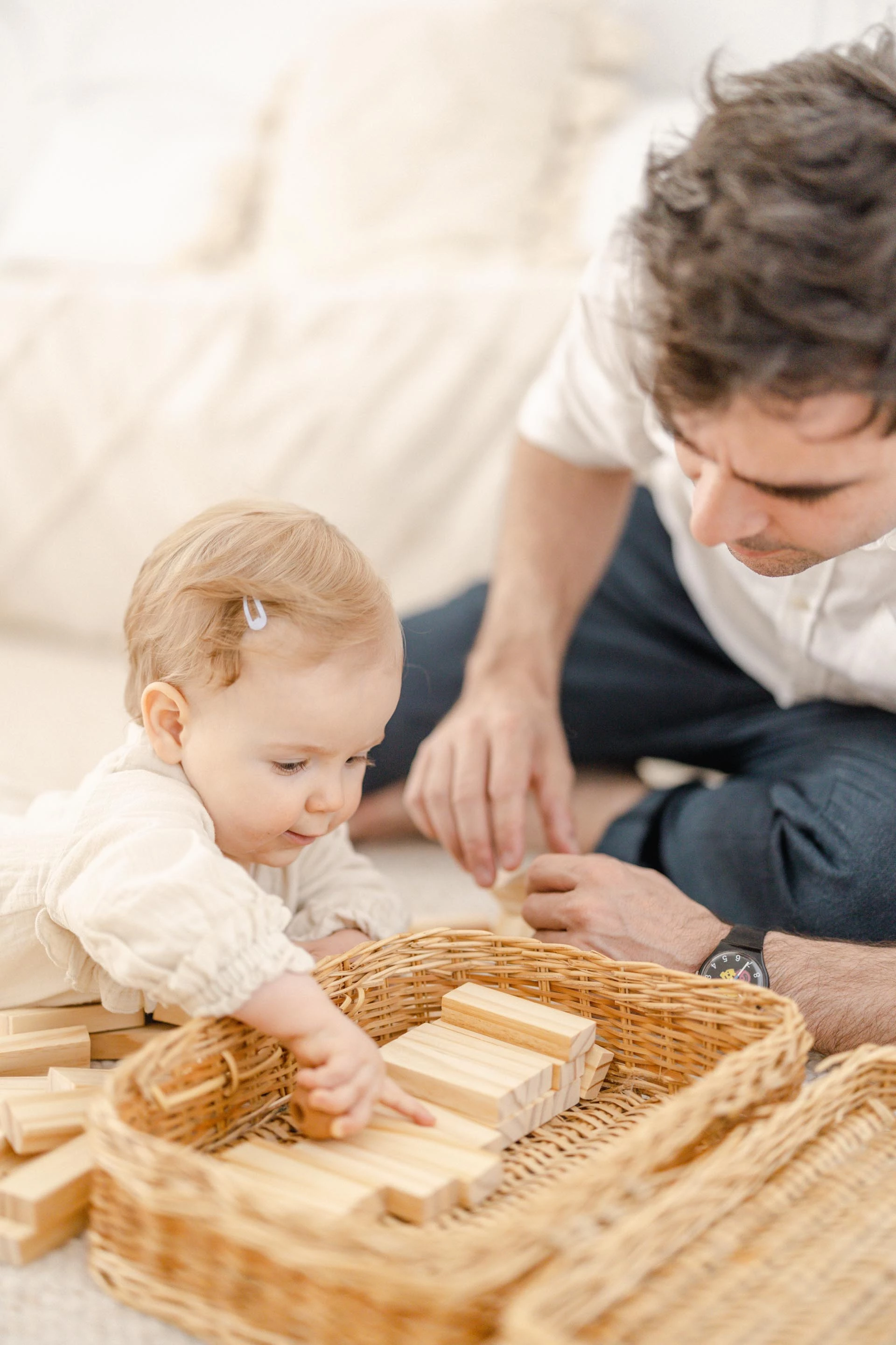 panier enfant osier jouer avec les enfants panier de rangement